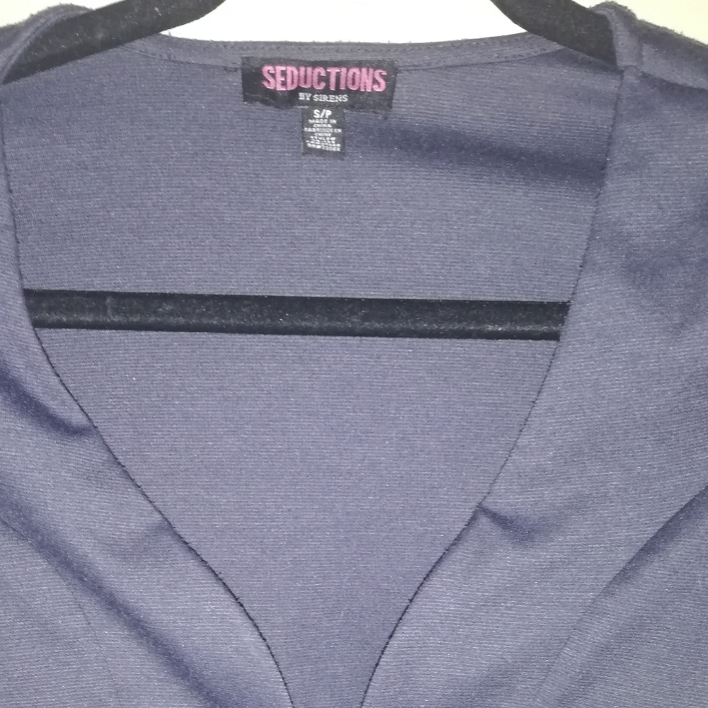 Crop top plunging neckline